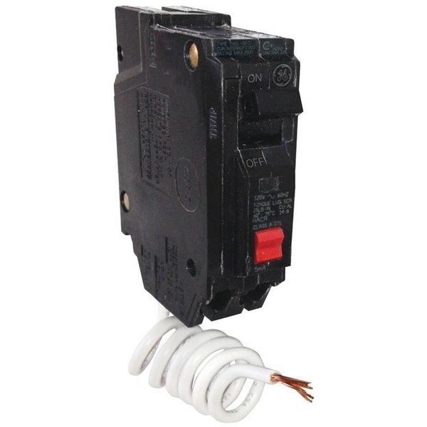 Ge Industrial Solutions Circuit Breaker, THQL Series 15A, 1 Pole, 120/240V AC THQL1115GFTP